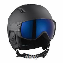 Salomon Driver S Men and Women's Black Ski Snowboard Visor Helmet, Size Large