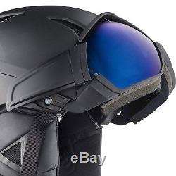 Salomon Driver S Men and Women's Black Ski Snowboard Visor Helmet, Size Small