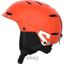 Salomon Husk JR Junior Ski + Snowboard Helmet Neon Orange