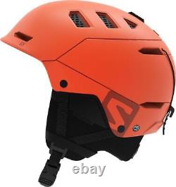 Salomon Husk Pro Ski + Snowboard Helmet Red Orange
