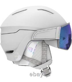 Salomon Mirage S Ski / Snowboard Helmet Medium 56 59 White/ Visor MID Blue