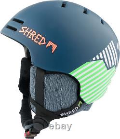 Shred Ski Helmet Snowboard Helmet Blau Slam-Cap x-Static Custom Kit Clip