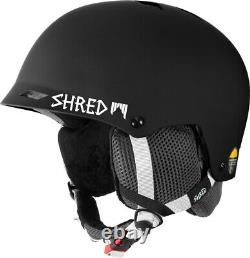 Shred Ski Helmet Snowboard Helmet Half Brain Clarity Black Logo