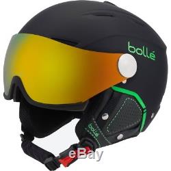 Ski Helm Bolle Skihelm Backline Visor Premium II Schwarz-Grün #1604