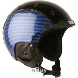 Ski Helm Indigo Ski-Radhelm Carbon Look Blau #9426 Ski Helm