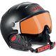 Ski Helm Kask Skihelm Elite Pro Ii Carbon-black-red Photochromatic #9752 Ski Hel