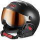 Ski Helm Kask Skihelm Elite Pro Ii Carbon-black Photochromatic #9752 Ski Helm