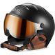 Ski Helm Kask Skihelm Elite Pro Ii Carbon Brown Photochromatic #0406 Ski Helm