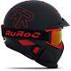 Ski Helm Ruroc Rg1-dx Inferno Schwarz Rot Matt #0493