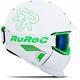 Ski Helm Ruroc Rg1-dx White Viper Weiß Grün #8851