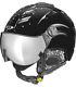 Ski Helmet Cp Visor Camurai Swarovski Shiny Black Clear Silver Mirror Lens