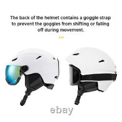 Ski Helmet Men and Women Snowboard Helmet with Removable Visor Goggle