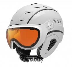 Ski Helmet with Visor Slokker Bakka White M 57 To 59 CM