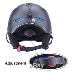 Ski Snowboard Helmet Sport Attached Detachable Photochromatic Polarizing Goggles