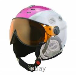 Ski helmet children with visor Slokker Jaky Junior Pink S 48 to 51 cm