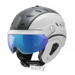 Ski helmet with visor Slokker Bakka multilayer silver-white M 57 to 59 cm