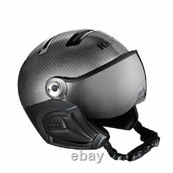 Ski helmet with visor hask elite photo carbon black M 58 cm