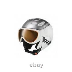 Slokker BALO ski helmet with visor color silver-white size M (58 60 cm)