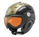 Slokker Bakka Ski Helmet With Visor Color Black-gold Size Xl 61 63
