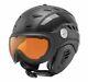 Slokker Bakka Ski Helmet With Visor Color Black Size M (57 59 Cm)