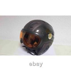 Slokker Bakka ski helmet with visor color wood black size 57 59 cm