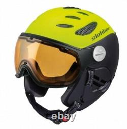 Slokker Balo Color Yellow-Black Size S (55 57 CM) Ski Helmet With
