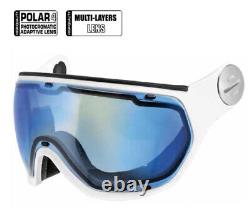 Slokker Skihelmvisier VR Multilayer Polar Photochromes Blue White Model 07022