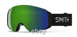 Smith Optics 4D Mag S Ski Snowboard Black Chromapop Green Mirror Sun New