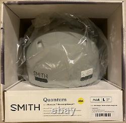 Smith Quantum Helmet MIPS Large 59-63 Matte Cloudgrey Charcoal New In Box