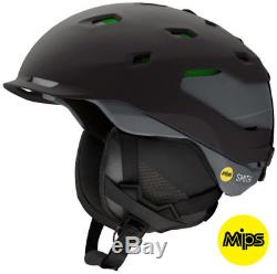 Smith Quantum MIPS Snowboard/Ski Helmet, MEDIUM, Matte Black Charcoal