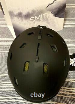 Smith Quantum Snow Sports Helmet with MIPS, Medium, Matte Black/Charcoal