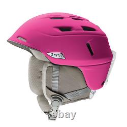 Smith Ski Helmet Snowboard Compass Pink Lightweight Plain Colour Ear Cushion
