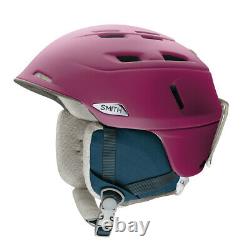 Smith Ski Helmet Snowboard Compass Purple Lightweight Plain Colour Ear Cushion