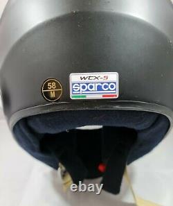 Sparco WTX-5H Helmet Matt Black (HANS) Size Medium (57cm-59cm) FREE P&P