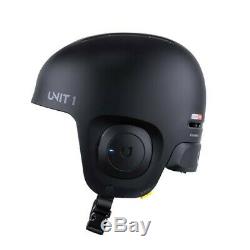 UNIT 1 Helmet Ski/Snowboard Helmet with Detachable Headphones! Black/Medium
