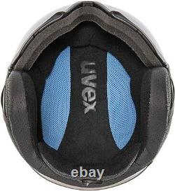 UVEX Instinct Visor Ski/Snowboard Helmet Glacier&Black Unisex 59-61cm Brand New