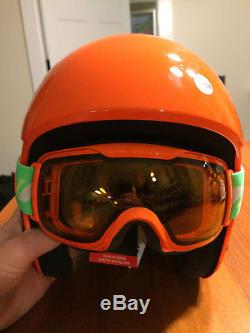 UVEX Race+ Plus FIS ski helmet, 53/54 cm & matching downhill 2000 goggles NWT