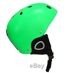 Ultralight Ski Snowboard Helmet Men Women Youth with Detachable Earmuff Green
