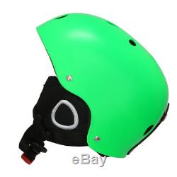 Ultralight Ski Snowboard Helmet Men Women Youth with Detachable Earmuff Green