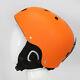 Ultralight Ski Snowboard Helmet Men Women Youth With Detachable Earmuff Orange