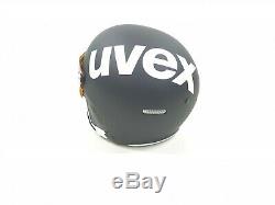 Uvex Erwachsene Skihelm Hlmt 500 Visor, Black-White mat, 59-62 cm NEU