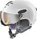Uvex Hlmt 300 Visor White Skihelm Mat 55-58 Cm Ski Helm Visierhelm Neuware