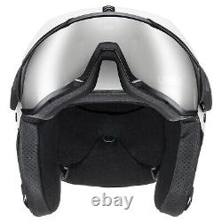 Uvex Instinct Visor White-Black Matte Ski Snowboard Helmet 59-61cm (S5662605007)