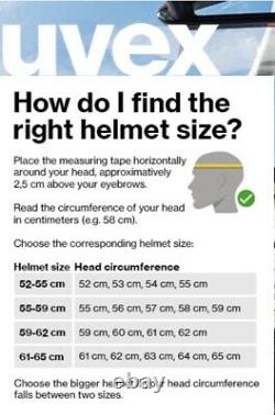 Uvex adults ski helmet size 52-55 Snowboarding Helmet New Free P&P