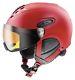 Uvex Hlmt 300 Skihelm Visor Snowboard Helm Skifahren Wintersport Red Mat