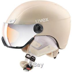 Uvex hlmt 400 visor style Skihelm Snowboardhelm mit Visier prosecco met mat NEU