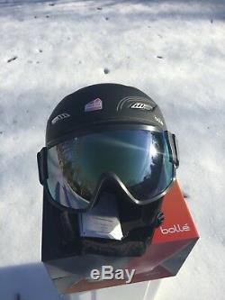 Bolle Ski Snowboard Casque Avec Visière Googles Noir M Nouveau Dans La Boîte 300 $