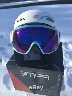 Casque Et Visière De Ski Bolle Ski Googles White L 58-61 Nouveauté Dans La Boîte 300 $