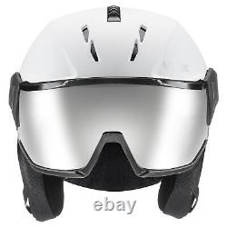 Casque de ski et de snowboard Uvex Instinct Visor Blanc-Noir Mat S56626050