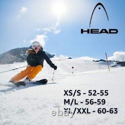 Casque de ski et de snowboard pour femmes avec visière Rachel, couleur saumon bleu, taille XS-S 52-55cm.